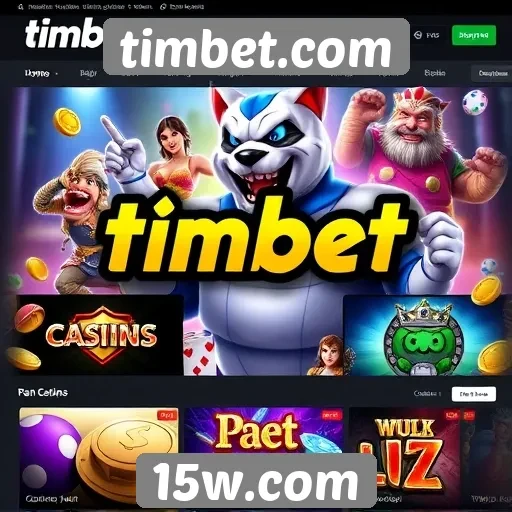 Variedade de jogos disponíveis no timbet.com